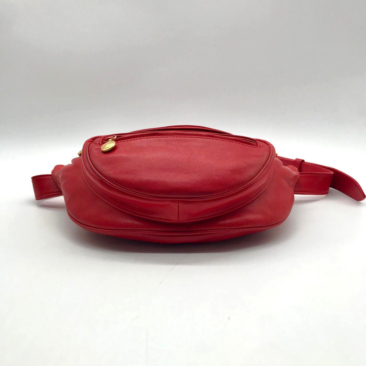 Gucci Red Smooth Leather Belt Bag