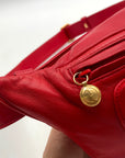 Gucci Red Smooth Leather Belt Bag