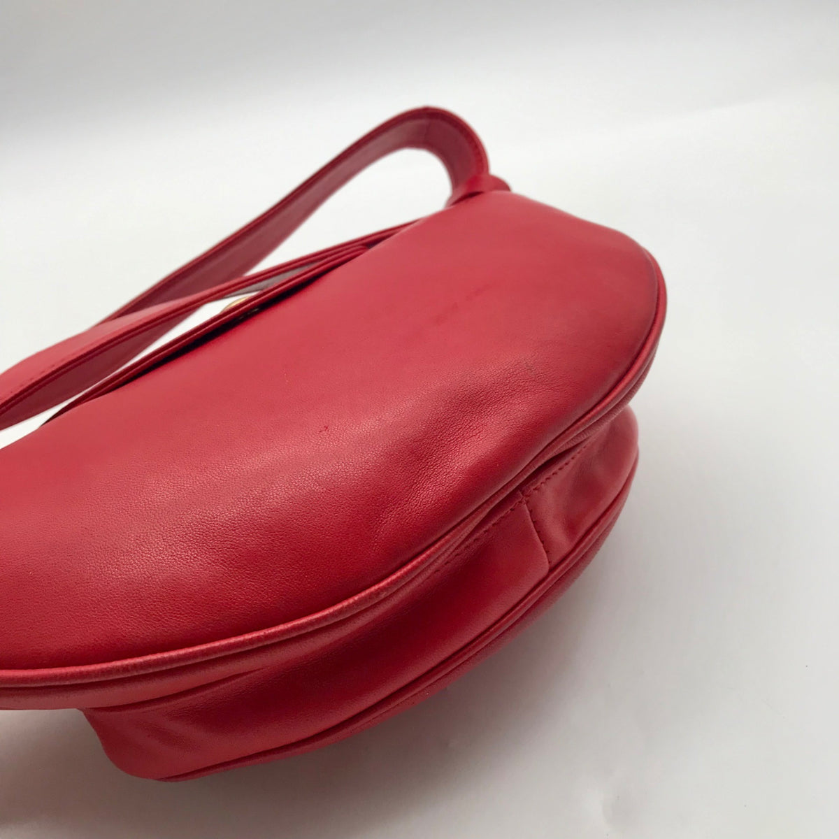 Gucci Red Smooth Leather Belt Bag