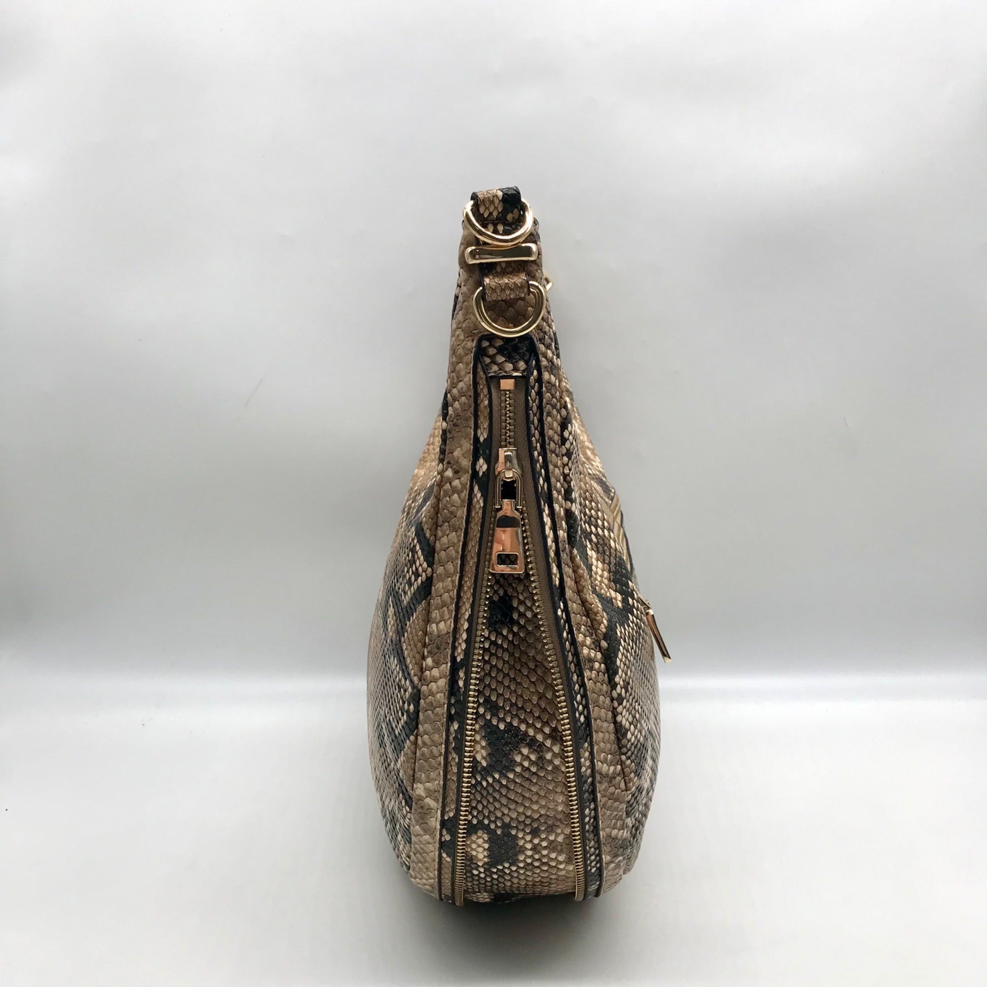 I.N.C. International Concepts Camel Snake Embossed Crossbody Bag