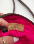 Dooney & Bourke Green Nylon North South Triple Zip Crossbody Bag