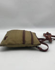 Dooney & Bourke Green Nylon North South Triple Zip Crossbody Bag