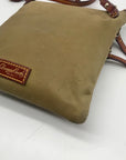 Dooney & Bourke Green Nylon North South Triple Zip Crossbody Bag