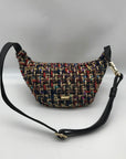 Betsey Johnson Multi-Color Plaid Tweed Fanny Pack