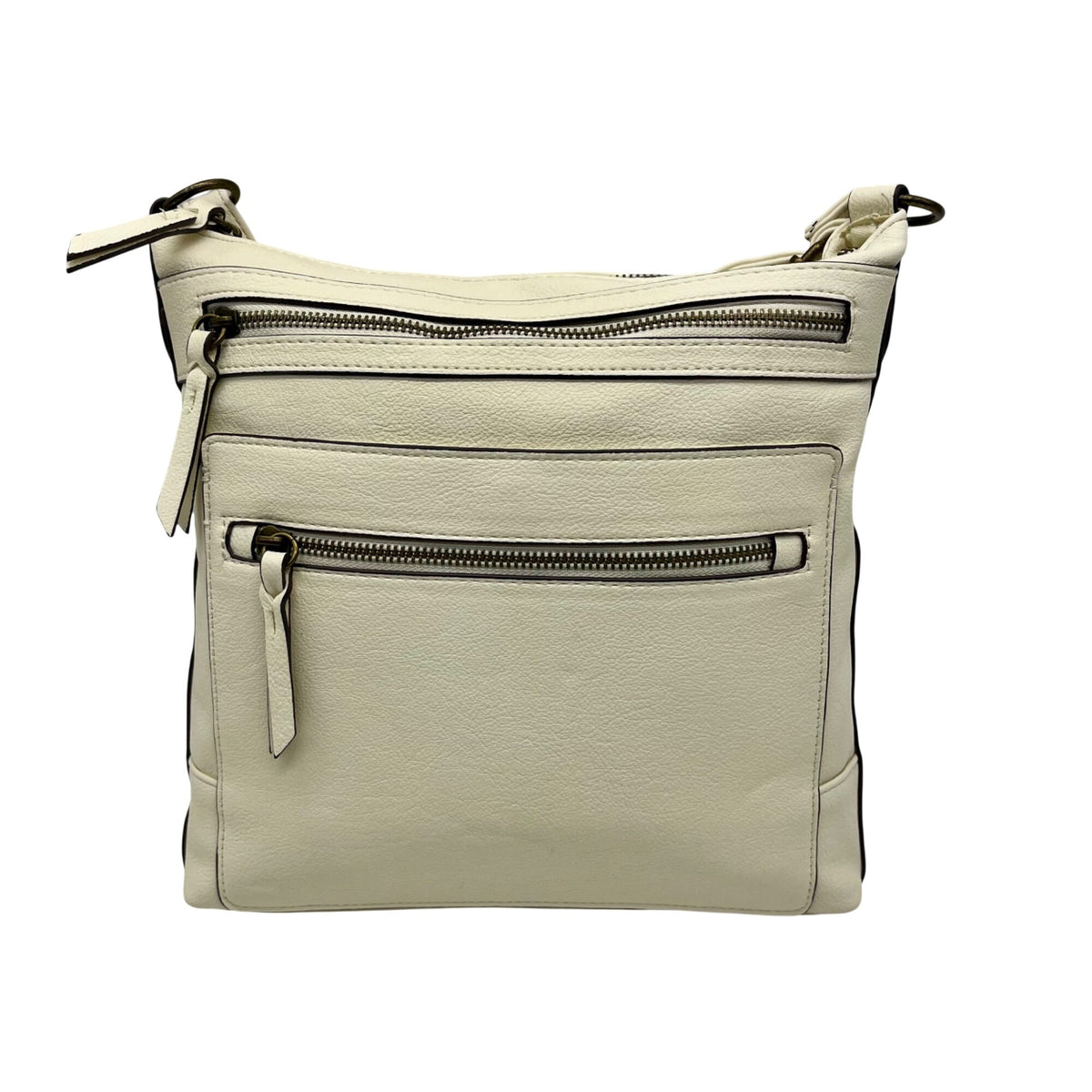 Style &amp; Co Hudsonn Beige Faux Leather Crossbody