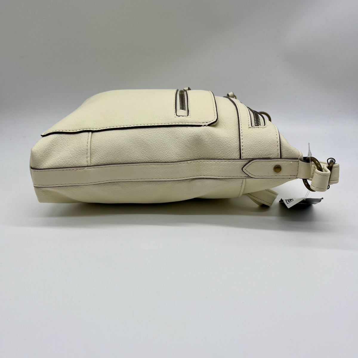 Style &amp; Co Hudsonn Beige Faux Leather Crossbody