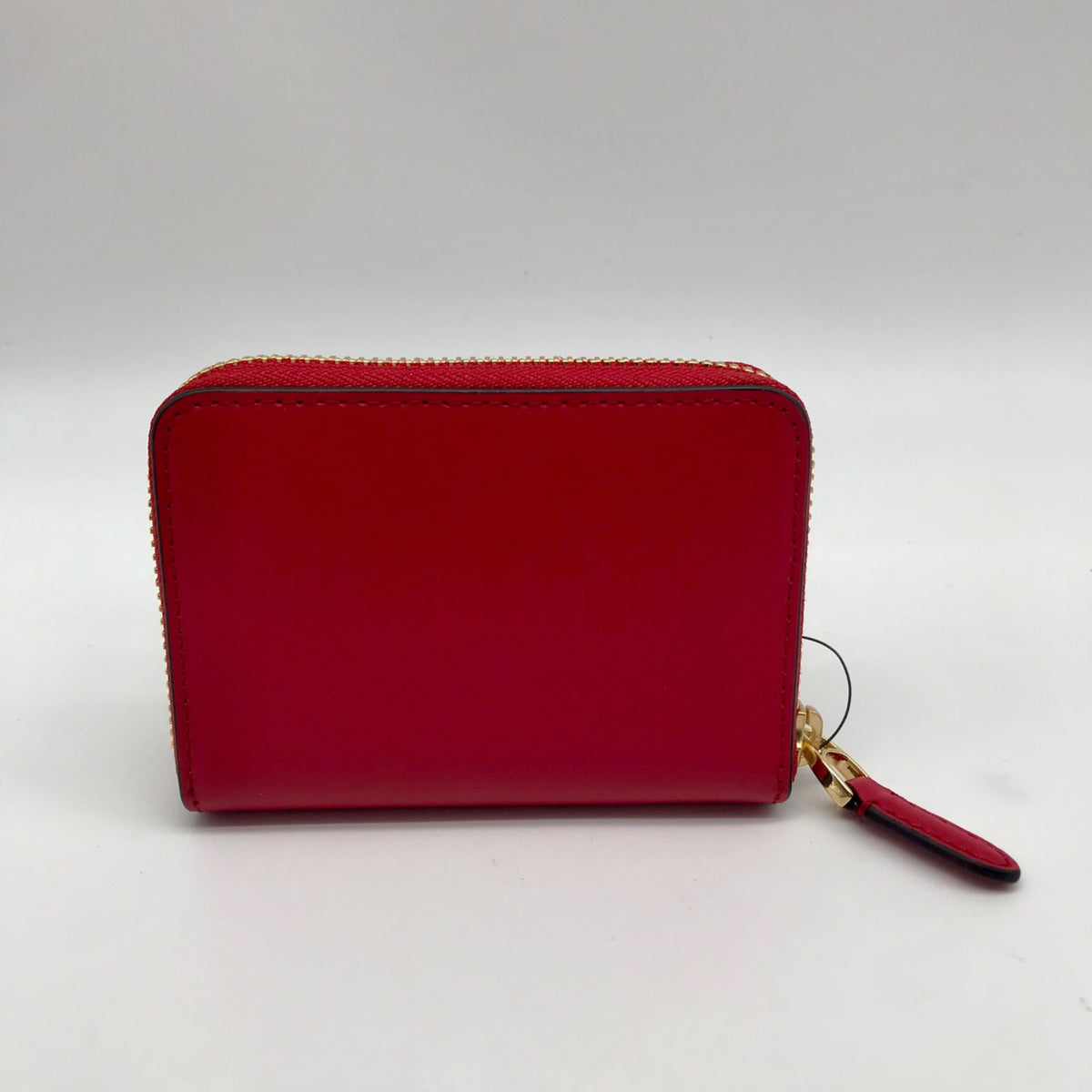 Lauren Ralph Lauren Red Smooth Leather Zip Wallet