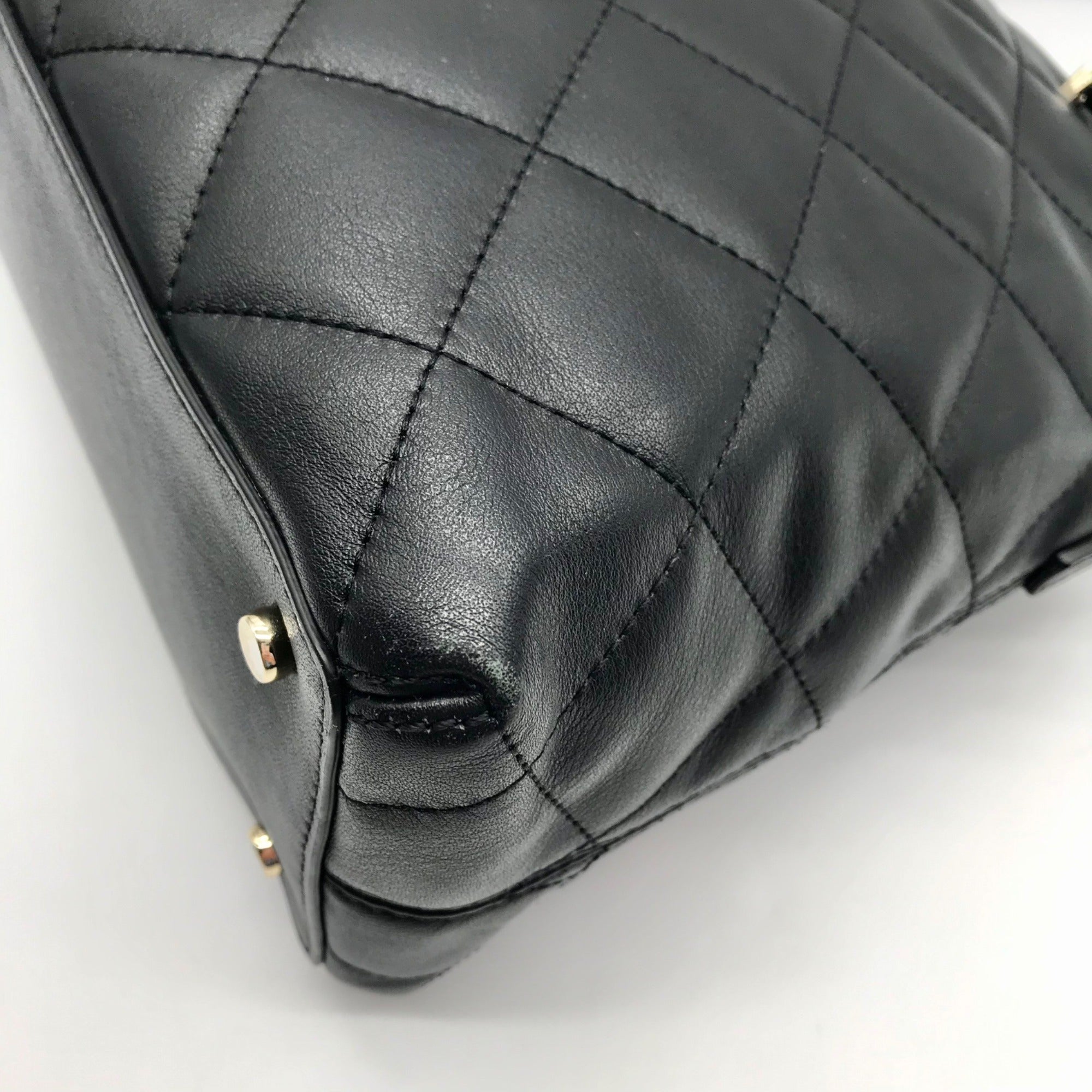 Kate Spade Black Quilted Leather Olivera Emerson Place Satchel