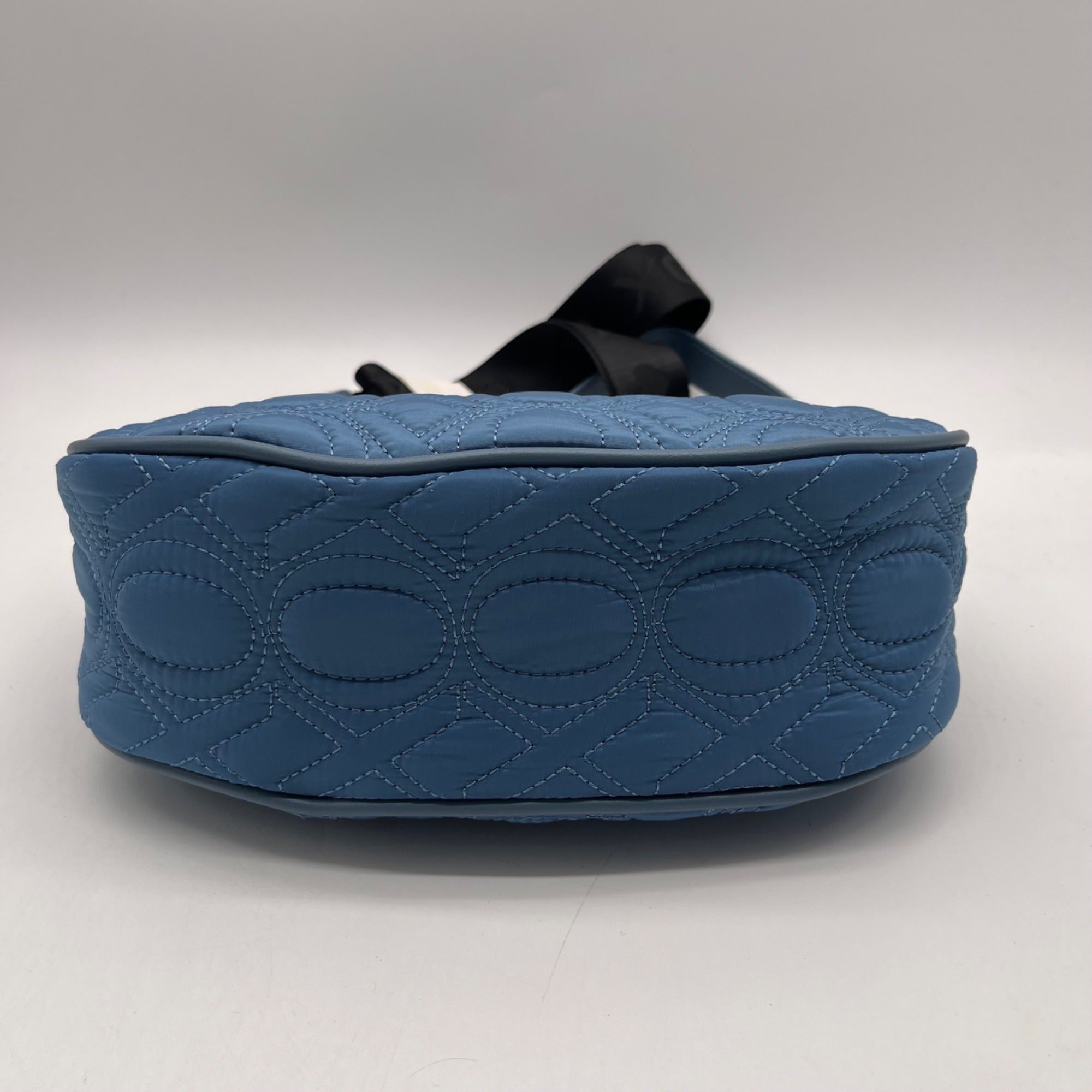 XOXO Blue Quilted Baguette Convertible Crossbody &amp; shoulder Bag