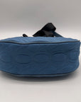 XOXO Blue Quilted Baguette Convertible Crossbody & shoulder Bag