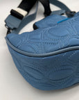 XOXO Blue Quilted Baguette Convertible Crossbody & shoulder Bag
