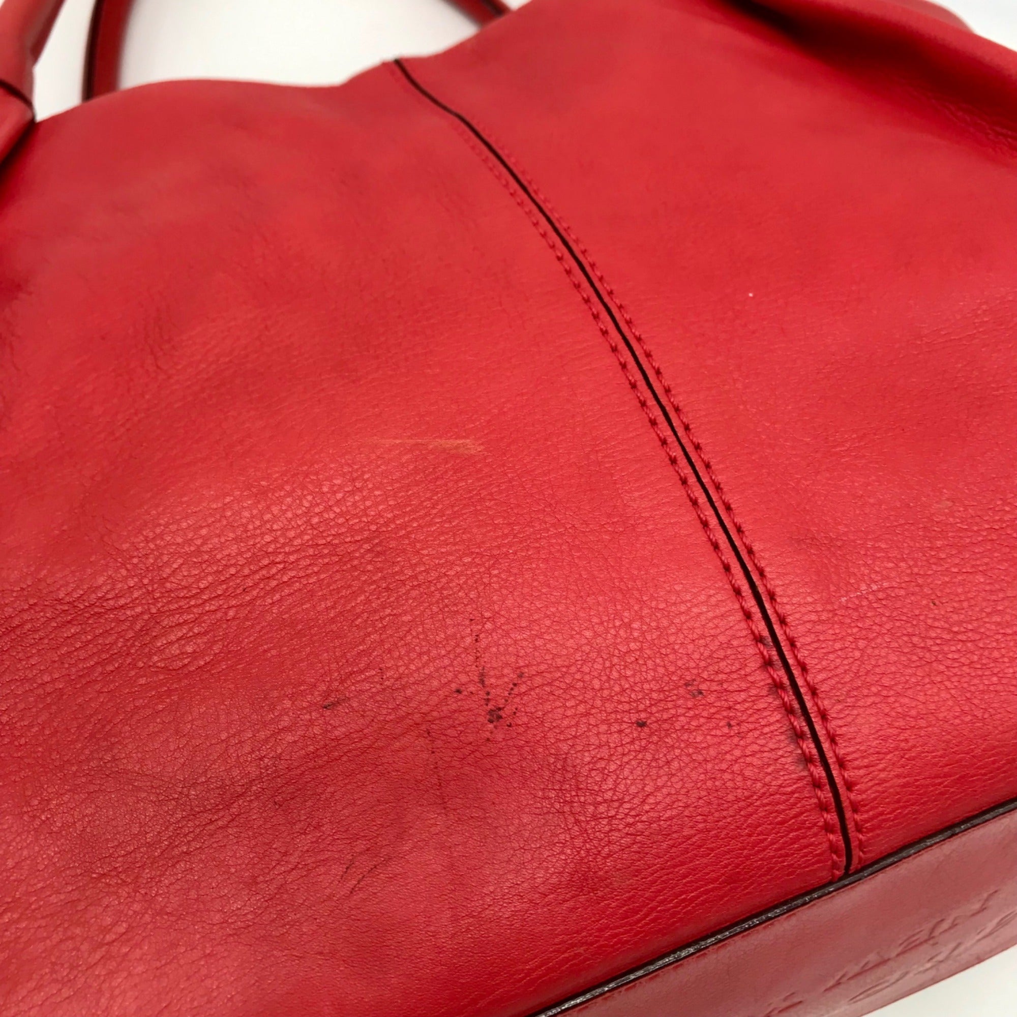 Kate Spade Red Leather Berkshire Road Stevie Satchel Bag