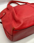 Kate Spade Red Leather Berkshire Road Stevie Satchel Bag