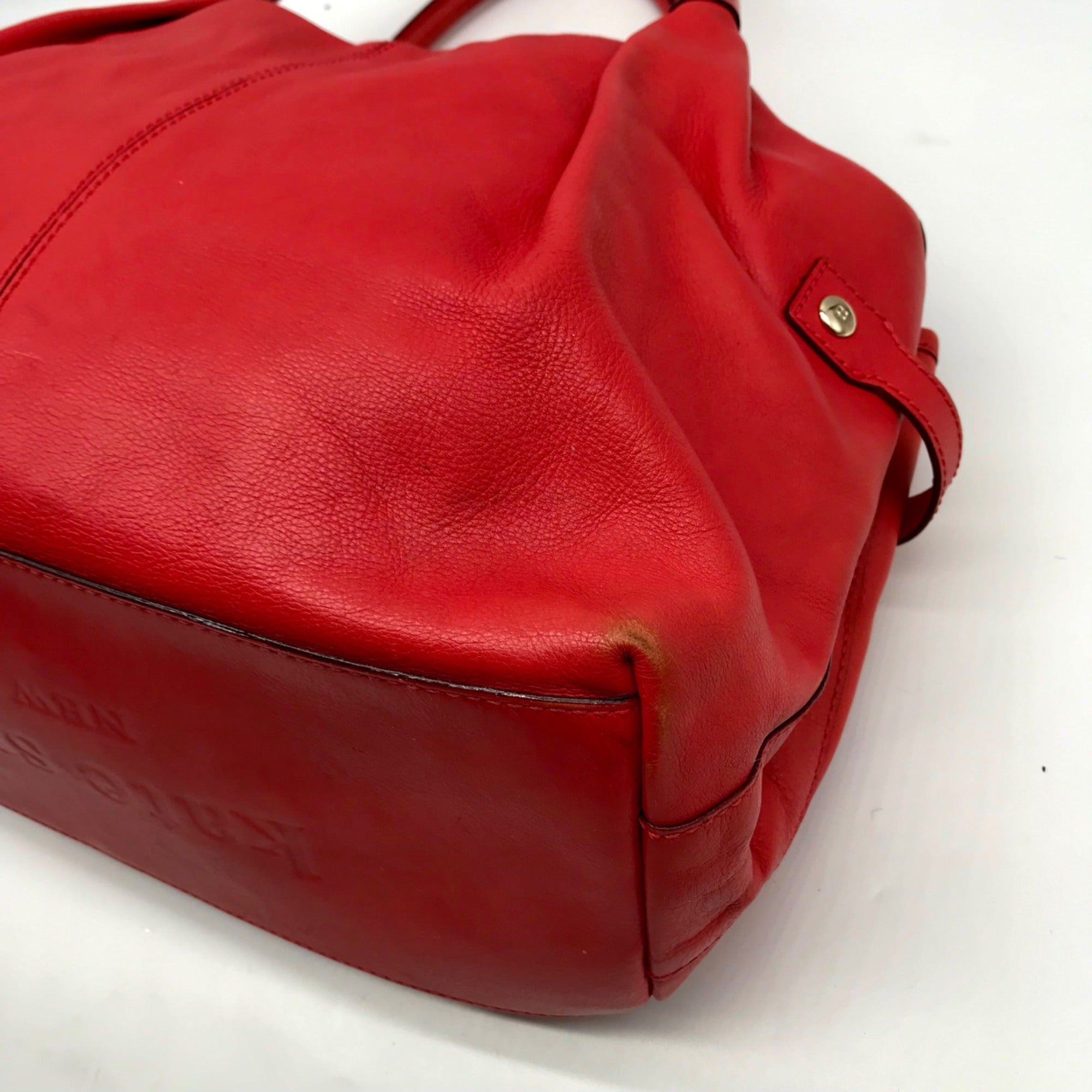 Kate Spade Red Leather Berkshire Road Stevie Satchel Bag