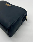Guess Black Triple Compartment Leather Crossbody Bag