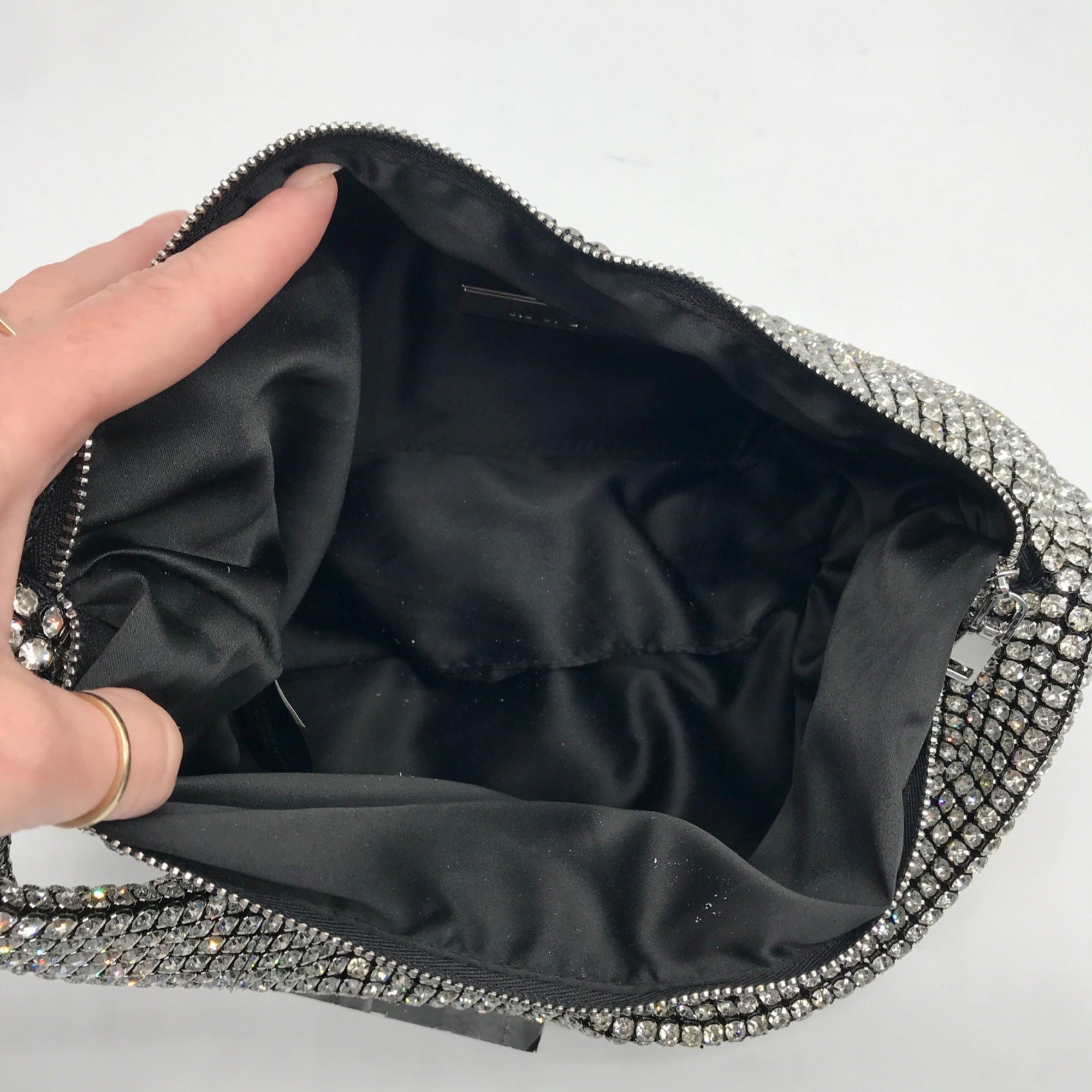 I.N.C. International Concepts Black Diamond Mesh Hobo Bag