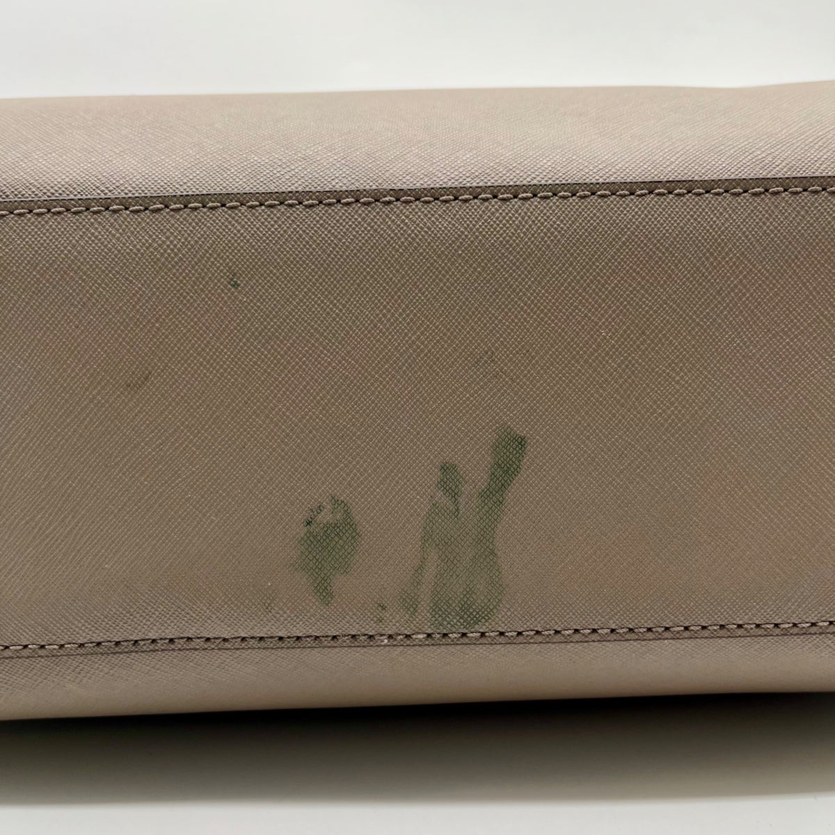 Tory Burch Grey Leather Emerson Small Top Zip Tote Bag