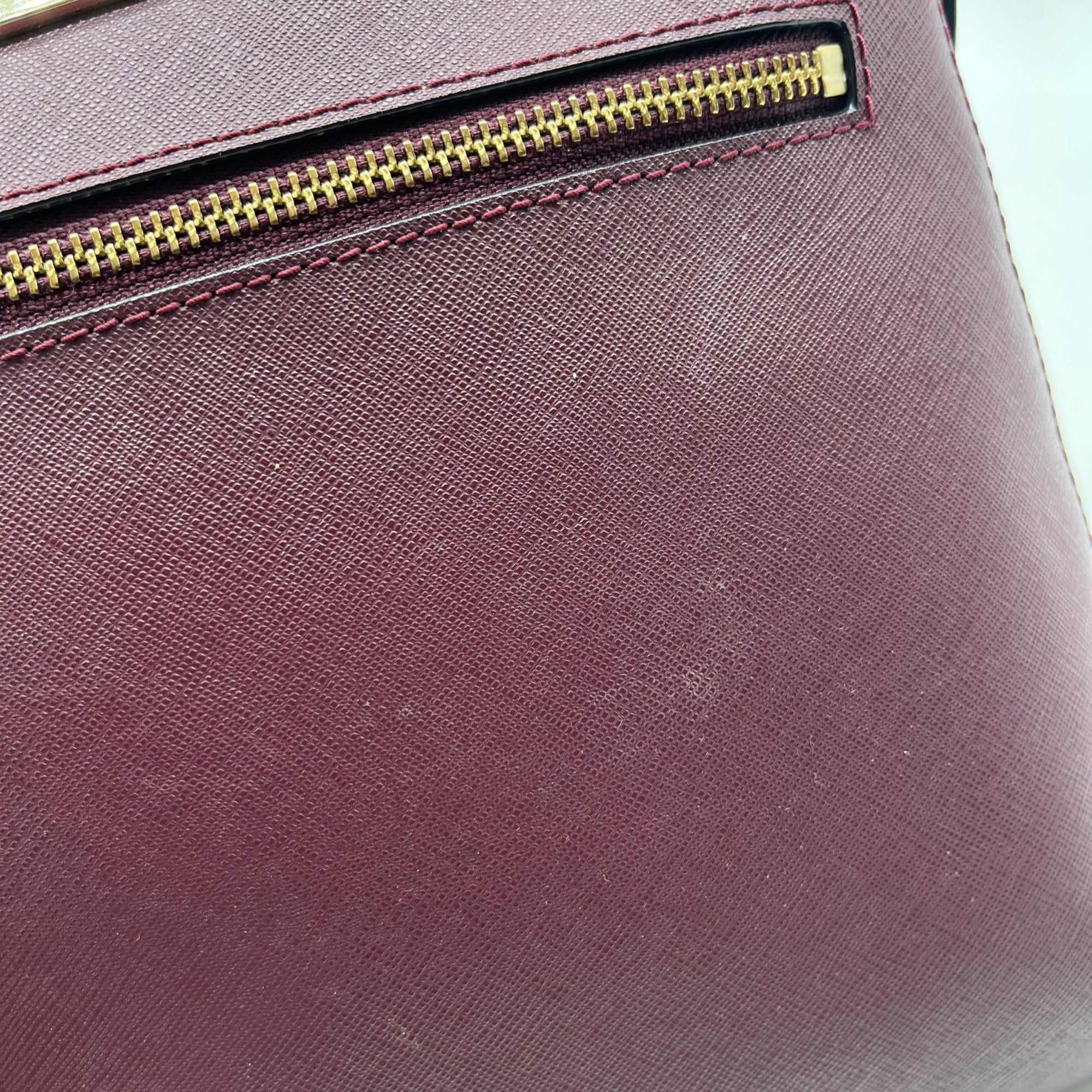 Kate Spade Plum Saffiano Leather Laurel Way Rima Crossbody