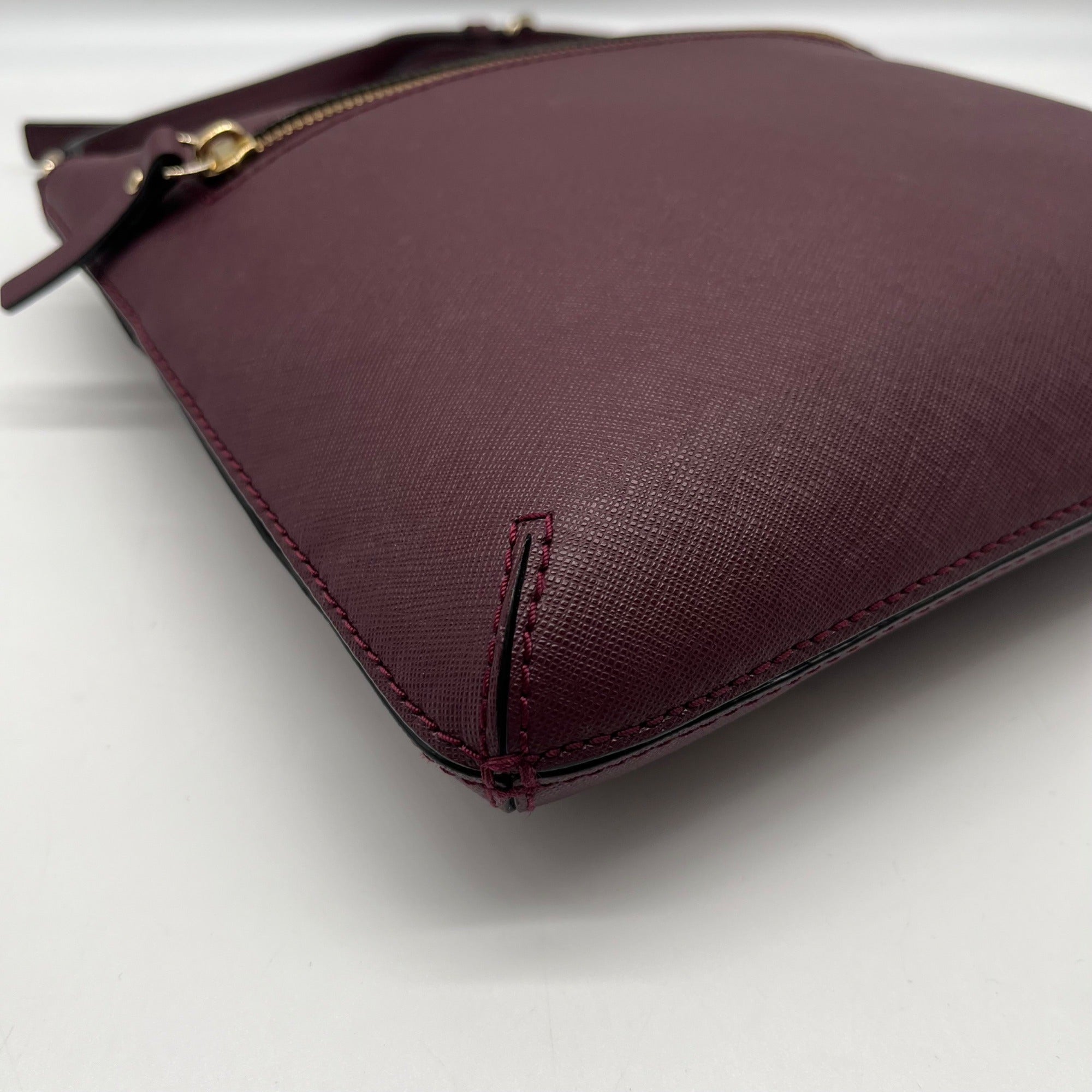 Kate Spade Plum Saffiano Leather Laurel Way Rima Crossbody