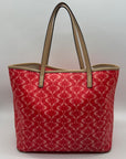 Coach Pink Coated Canvas Park Metro Tote Bag F25673