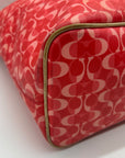 Coach Pink Coated Canvas Park Metro Tote Bag F25673