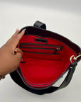 Dooney & Bourke Black Leather Shopper Tote Bag