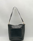 Dooney & Bourke Black Leather Shopper Tote Bag