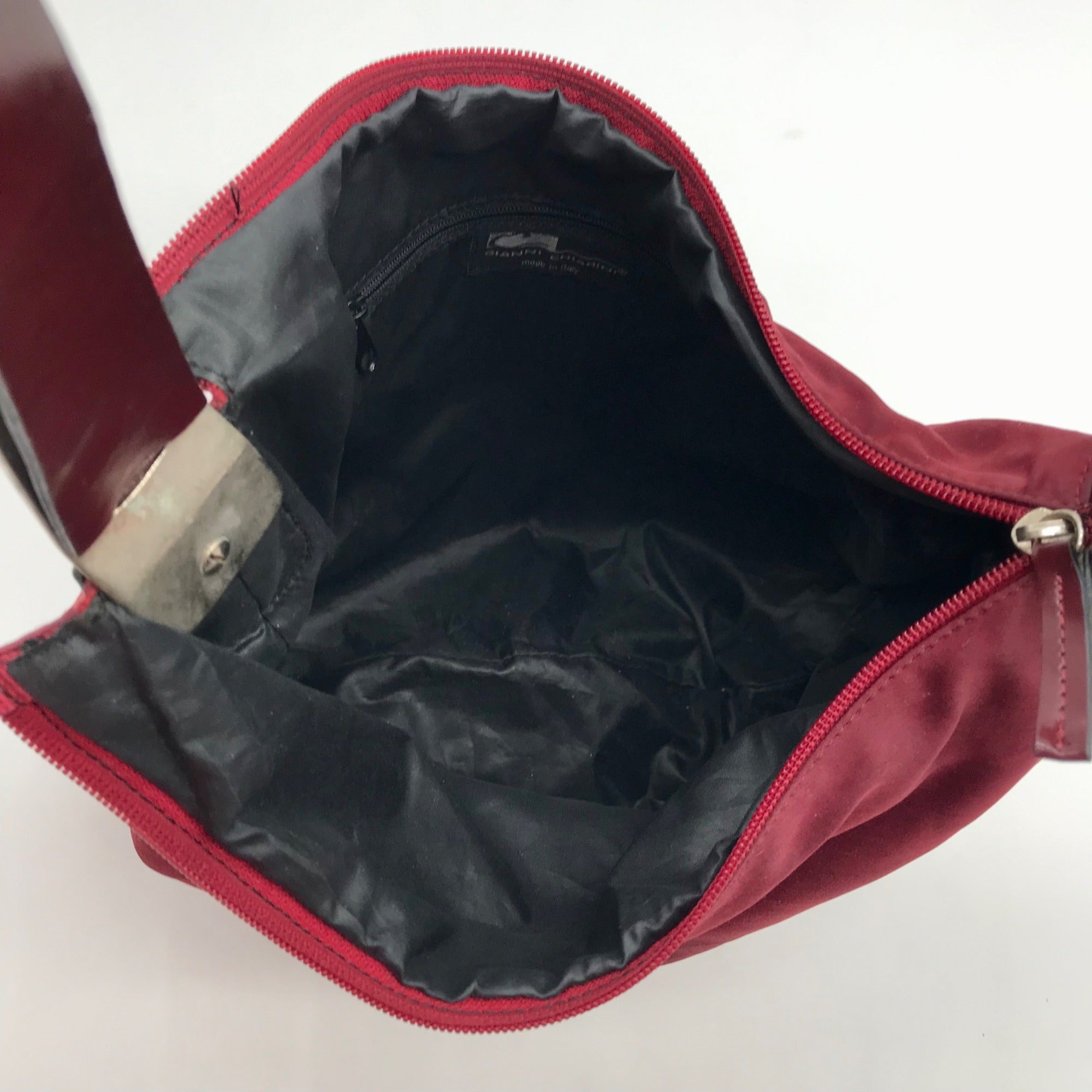 Gianni Chiarini Maroon Hobo Shoulder Bag
