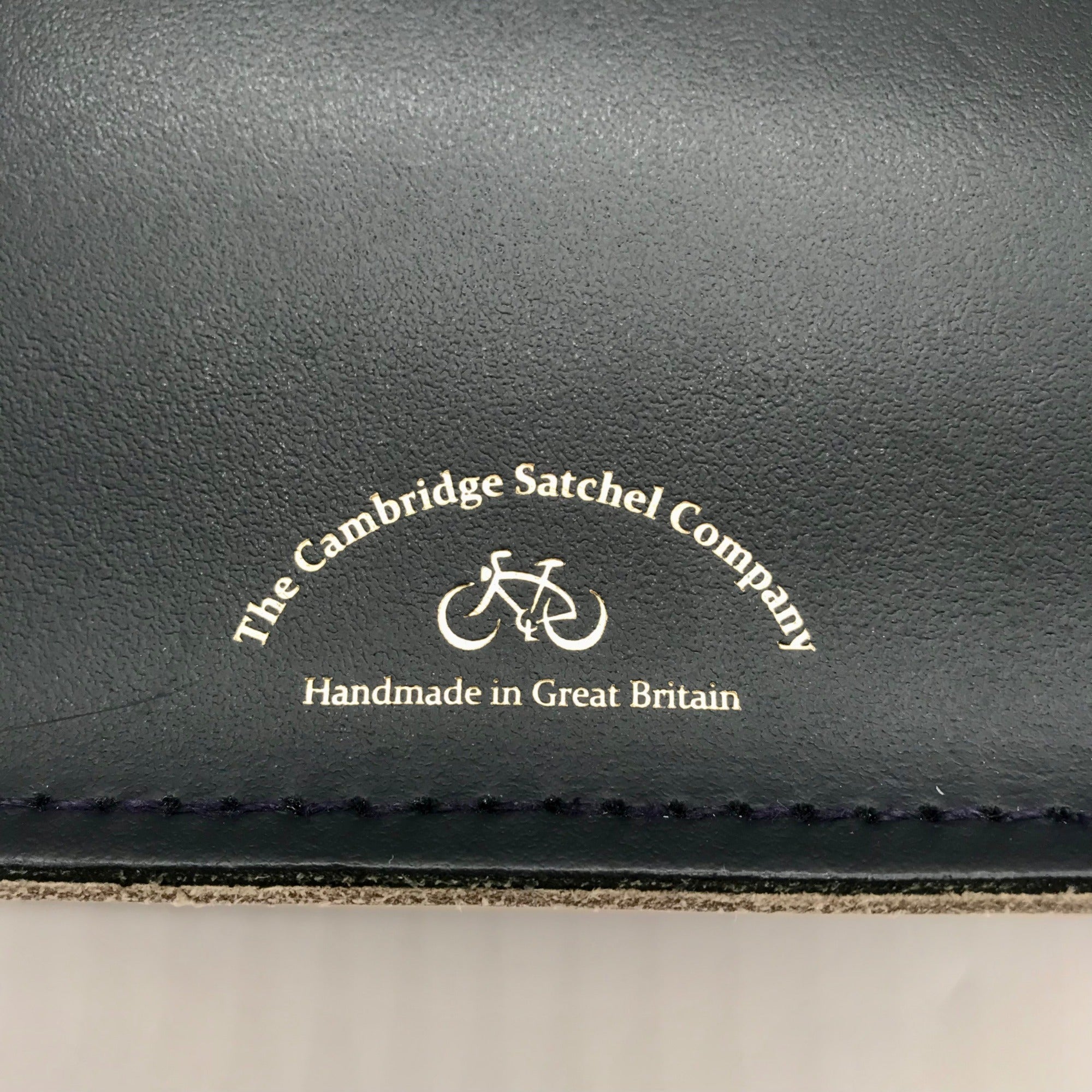 The Cambridge Blue &amp; White Leather Satchel Company Bag