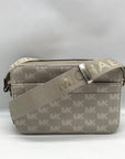 Michael Kors Metallic Gold Fabric Maeve Small East West Pocket bag