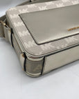 Michael Kors Metallic Gold Fabric Maeve Small East West Pocket bag