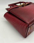 Guess Red Faux Animal Embossed Shoulder Bag