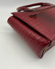 Guess Red Faux Animal Embossed Shoulder Bag