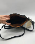 Patricia Nash Black Leather Convertible Shoulder Bag