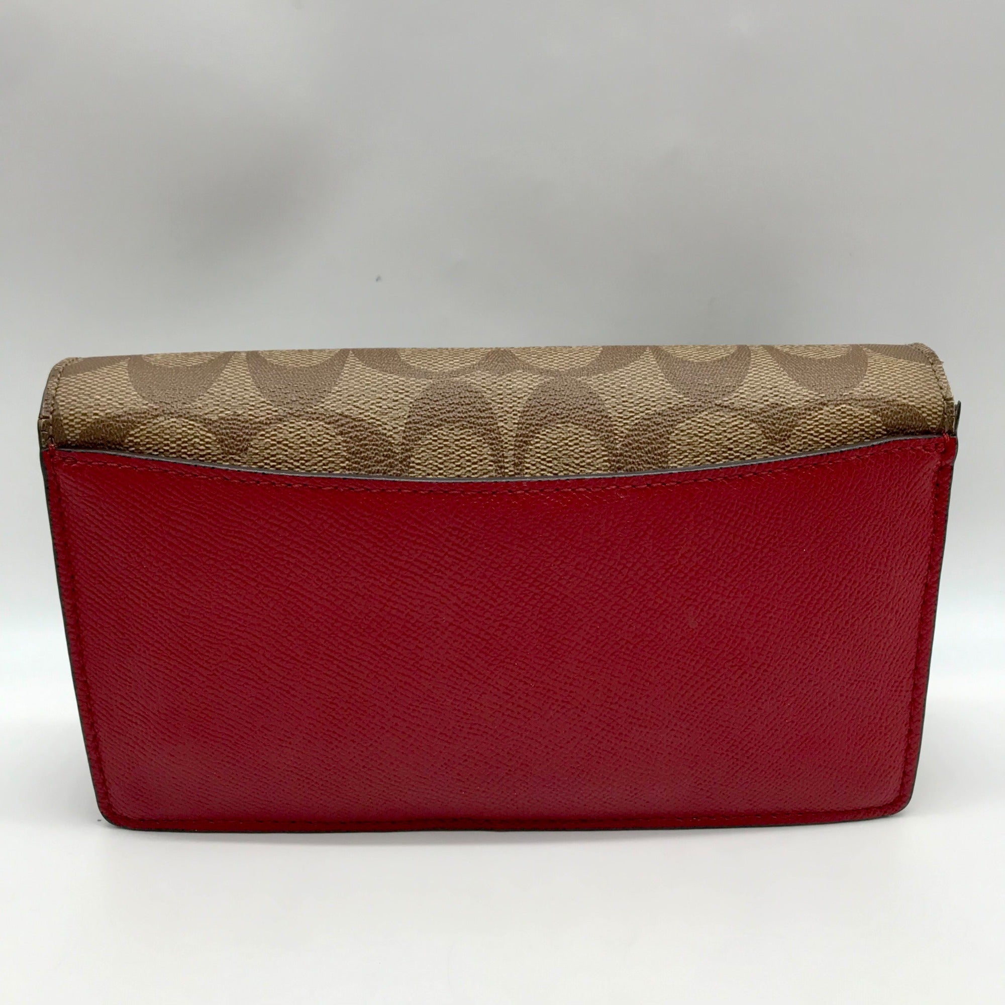 Coach Brown Monogram Coated Canvas Wallet