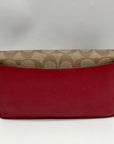 Coach Brown Monogram Coated Canvas Wallet