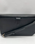Guess Black Textured Noelle Flap Mini Crossbody
