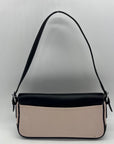 Coach Ivory Canvas Hampton Flap Shoulder Bag