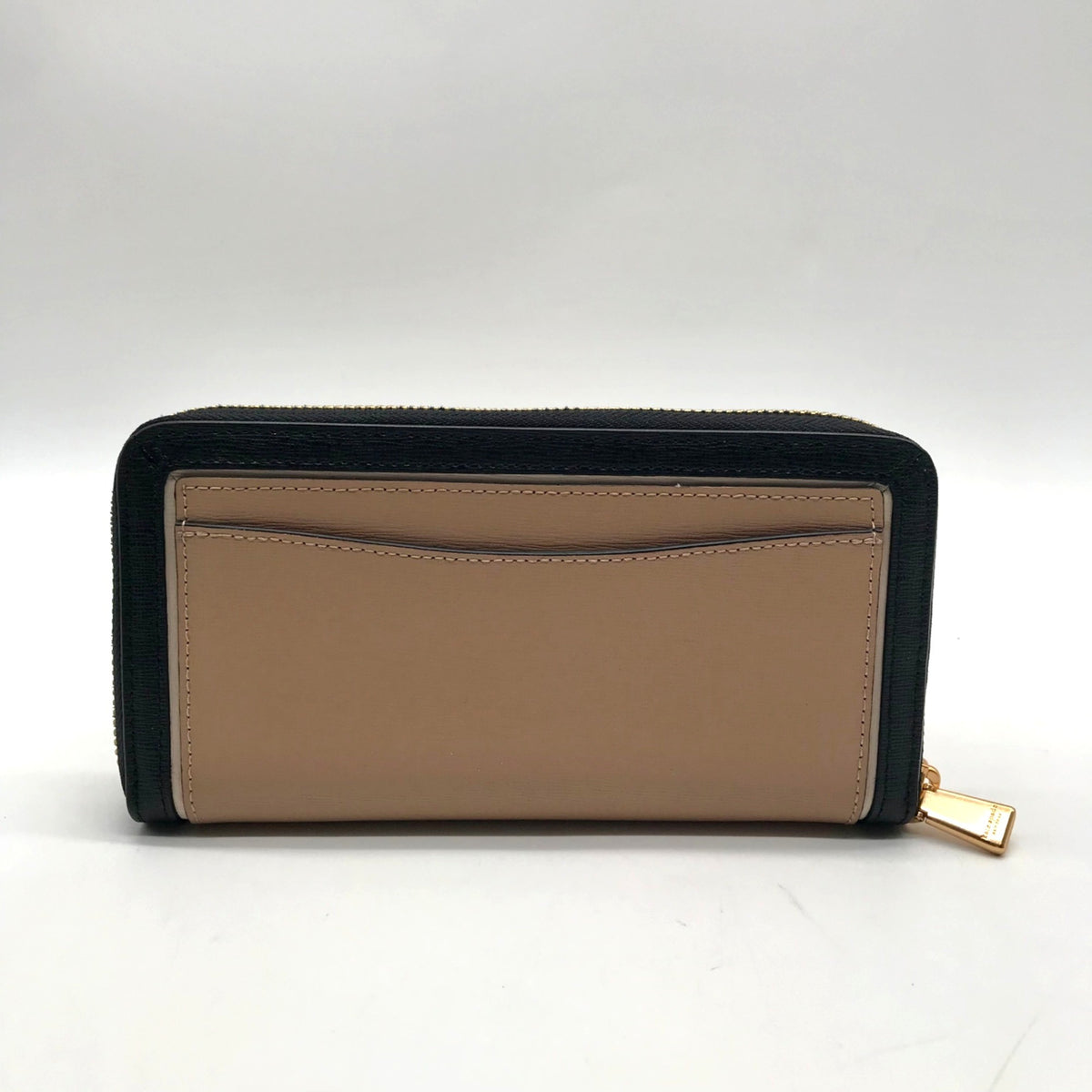 Kate Spade Color-blocked Saffiano Leather Zip-Around Wallet