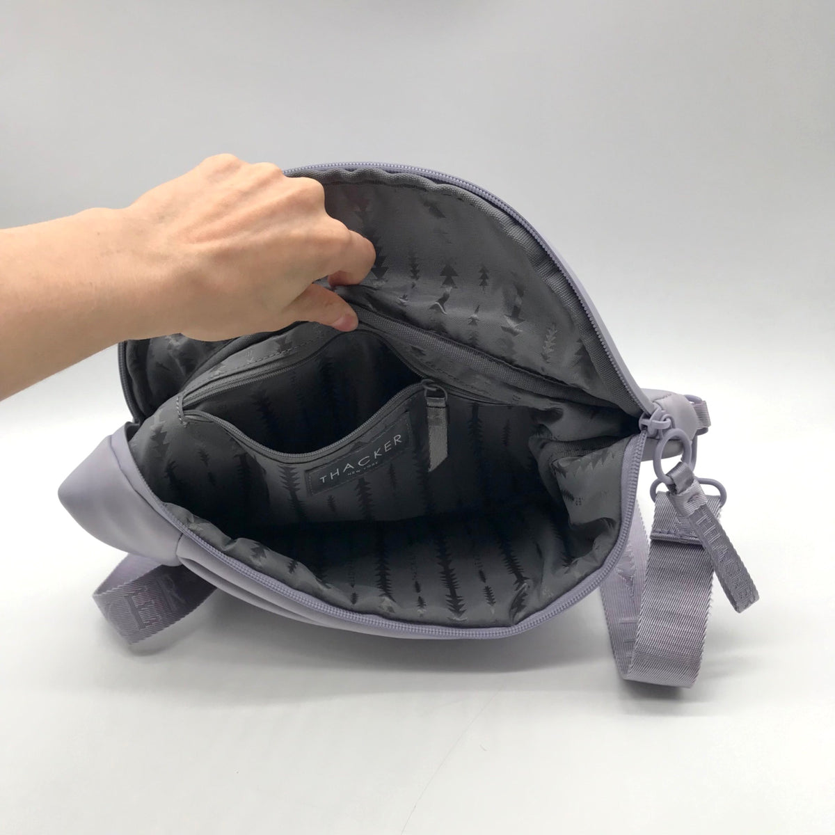 Thacker Lavender Fabric Belt Bag