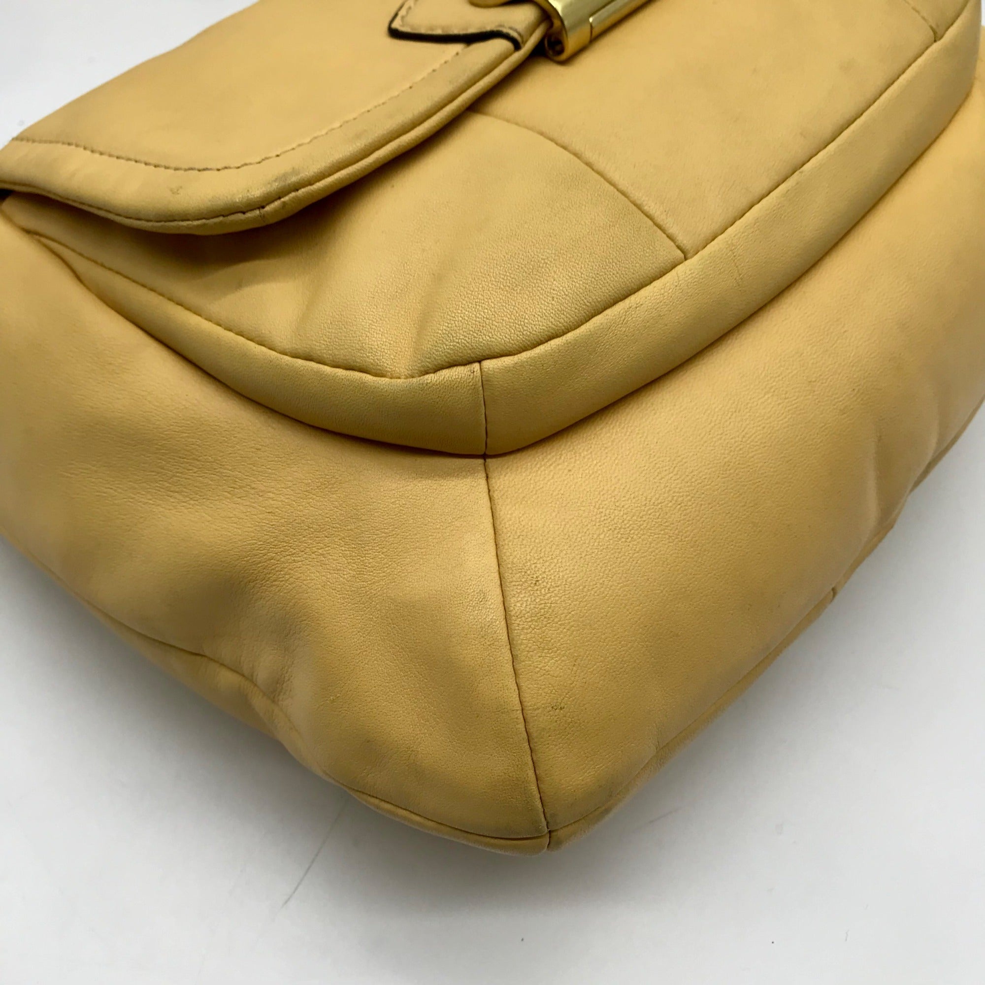 Coach Yellow Leather Kristen Covertible Hobo Bag F22306