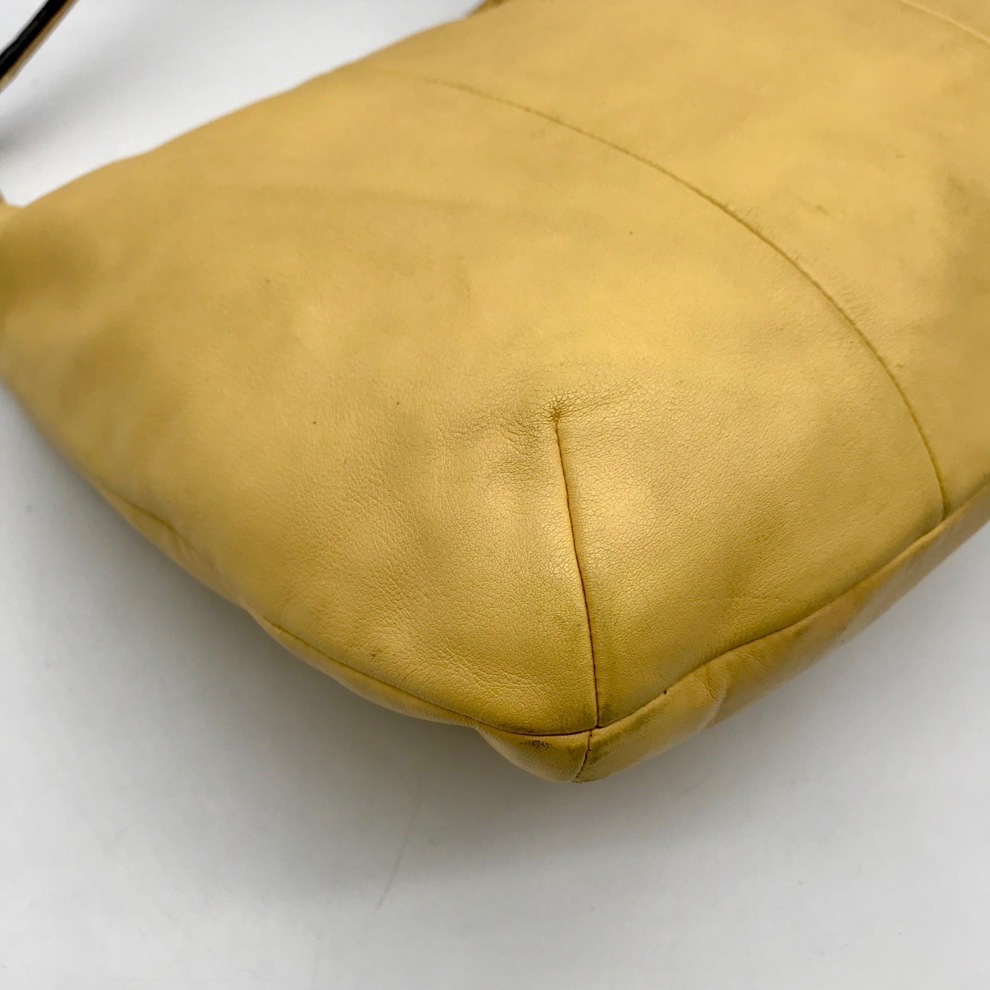 Coach Yellow Leather Kristen Covertible Hobo Bag F22306