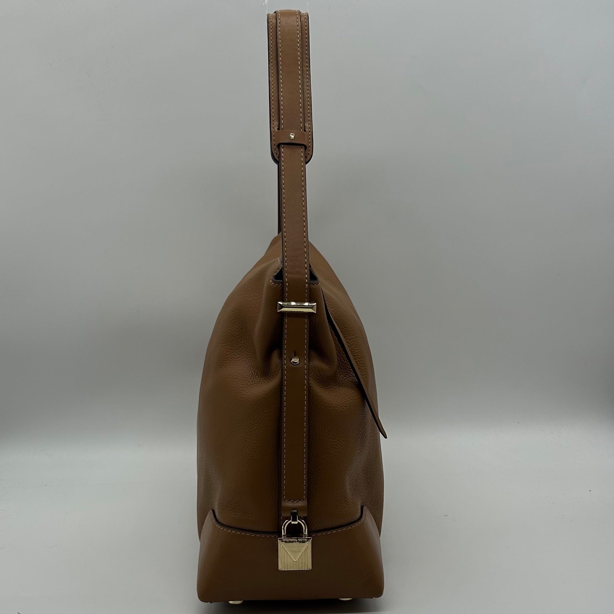 Michael Kors Brown Crosby Leather Hobo Shoulder Bag