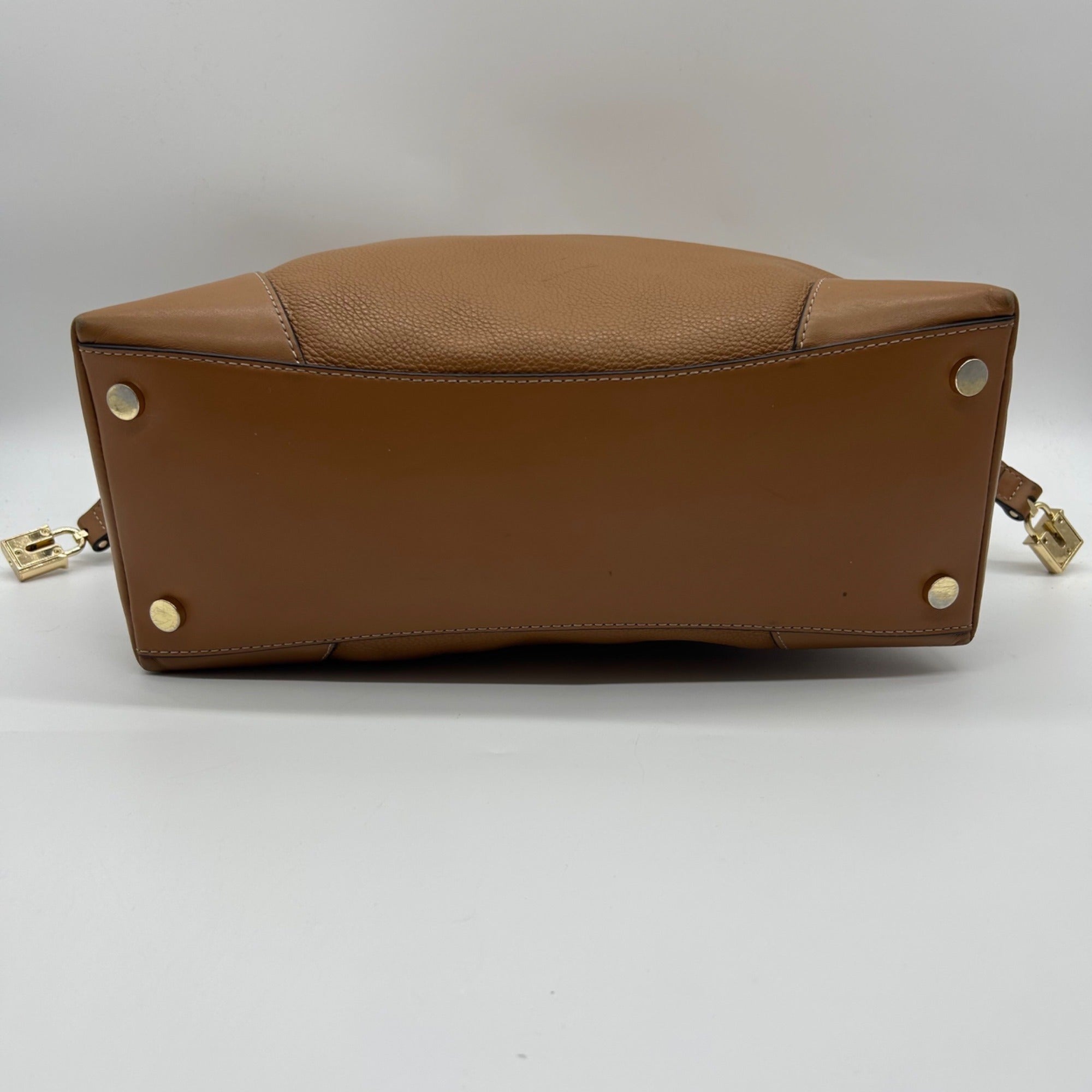 Michael Kors Brown Crosby Leather Hobo Shoulder Bag