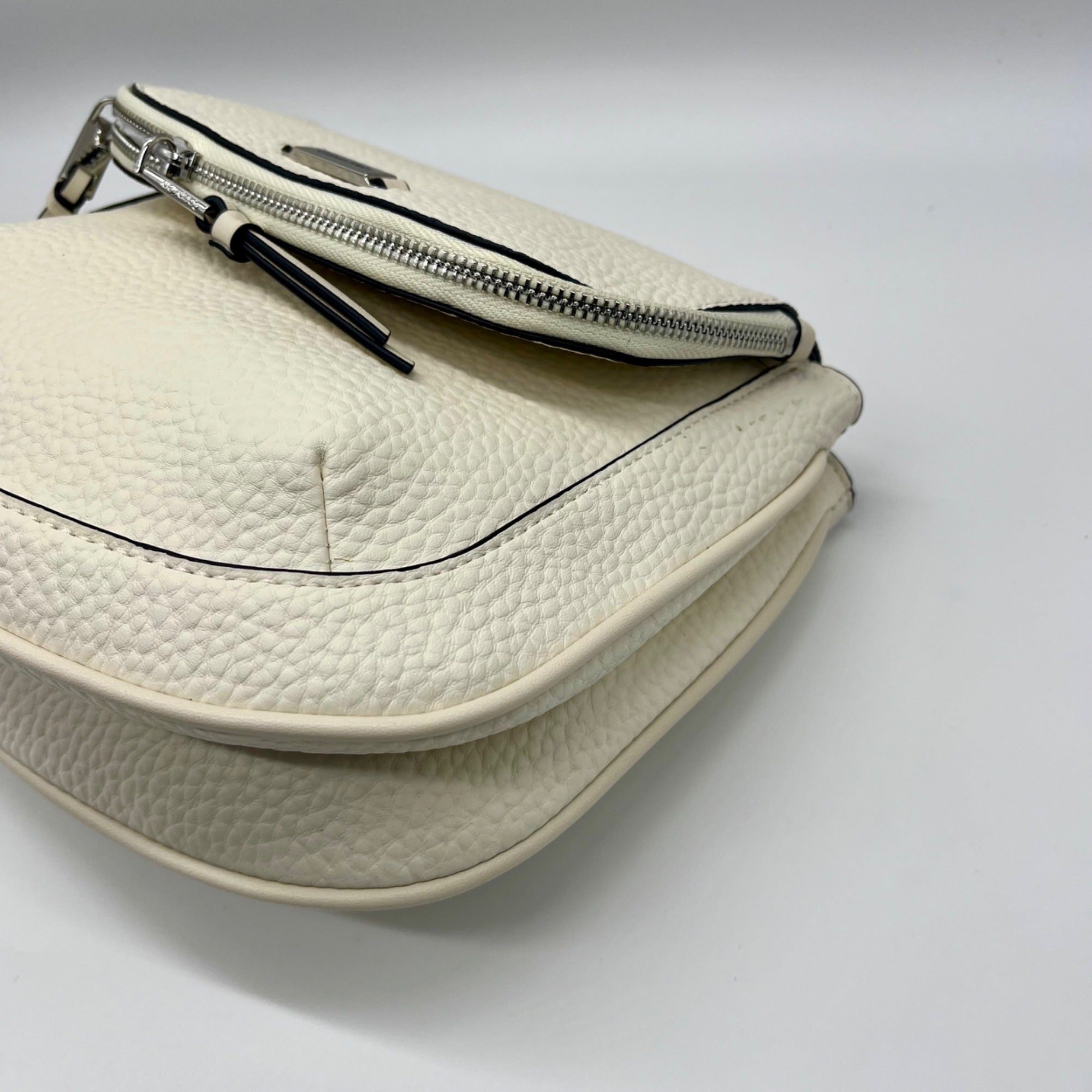 Calvin Klein White Leather Crossbody Bag