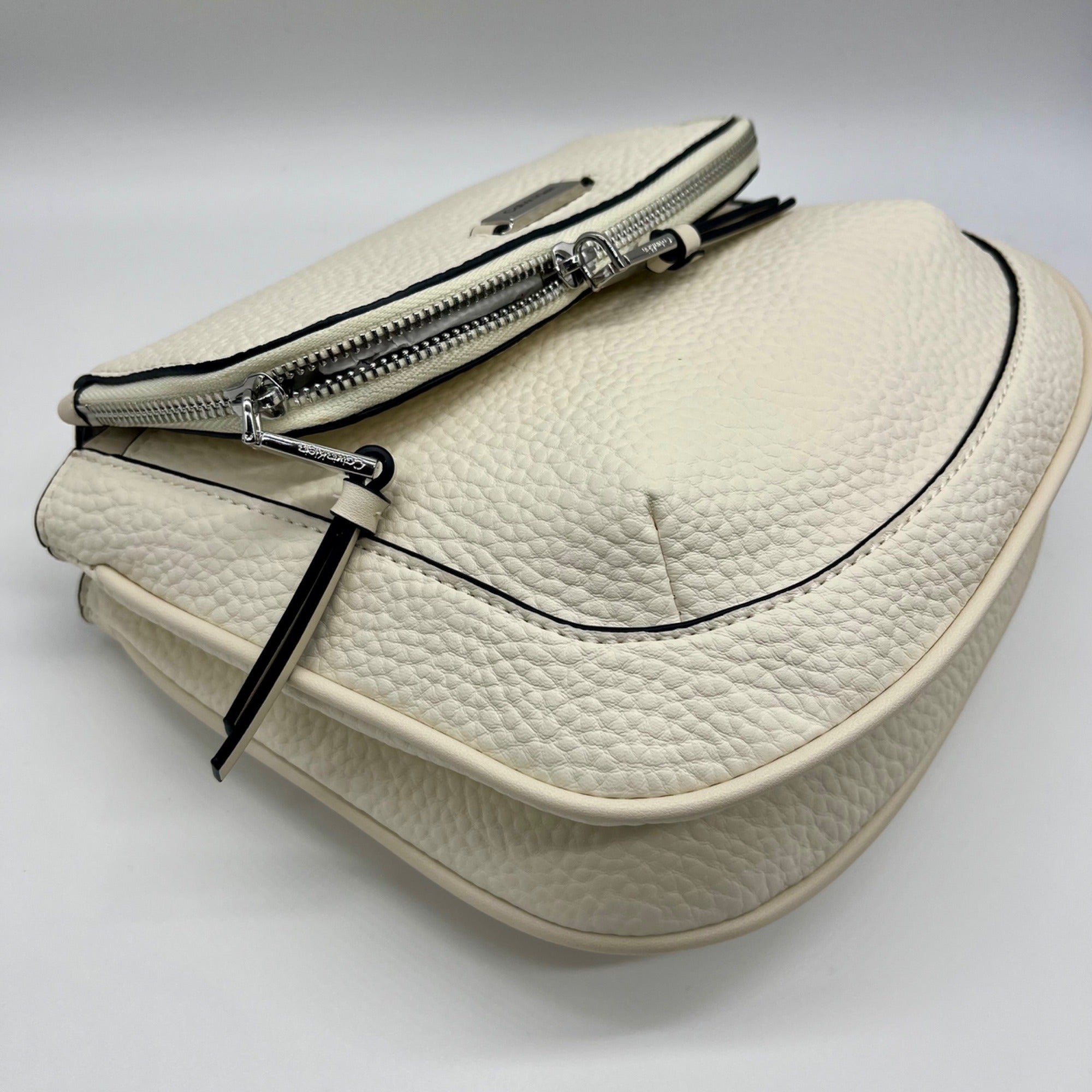 Calvin Klein White Leather Crossbody Bag
