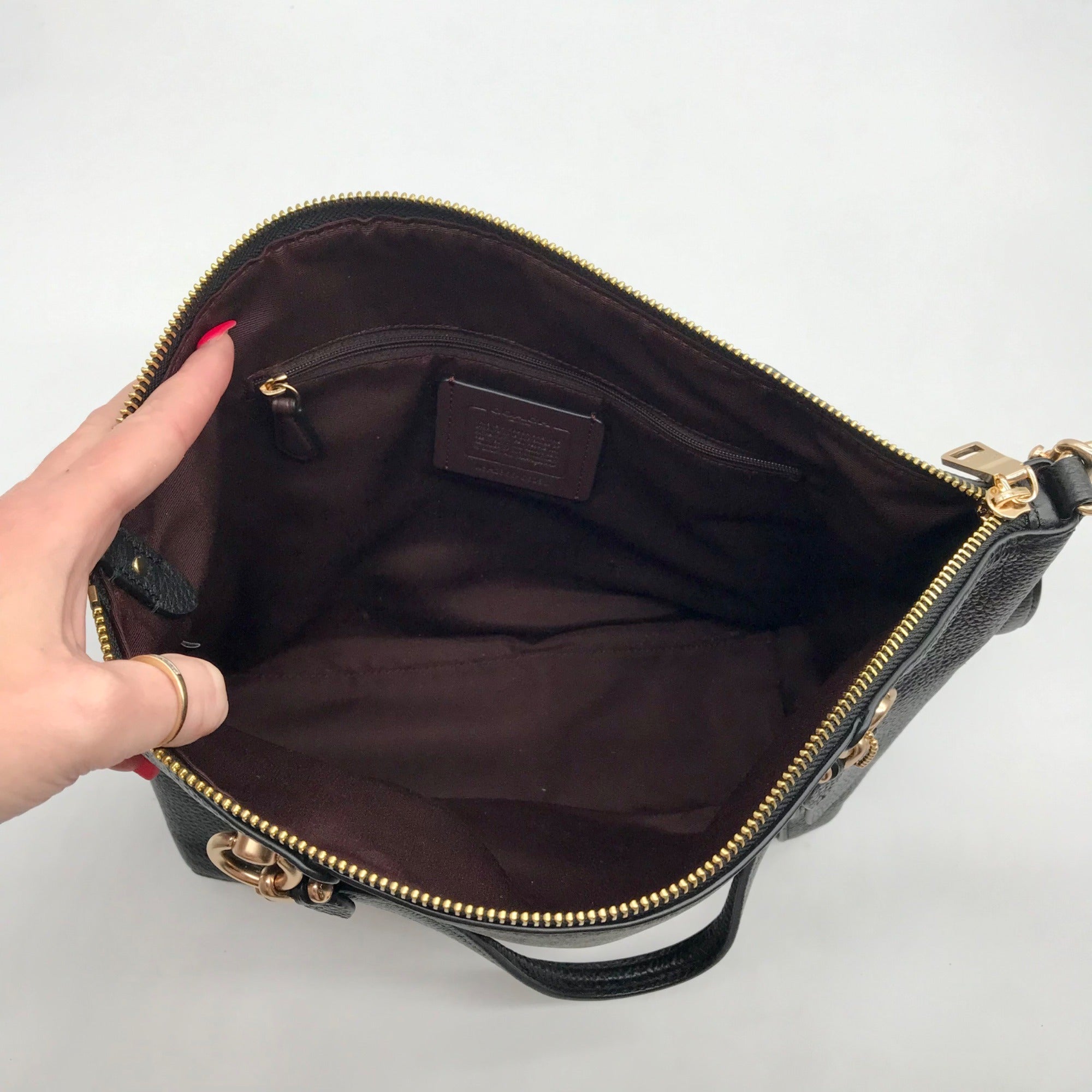 Coach Brown Monogram Canvas Kacey Convertible Satchel Bag C6230