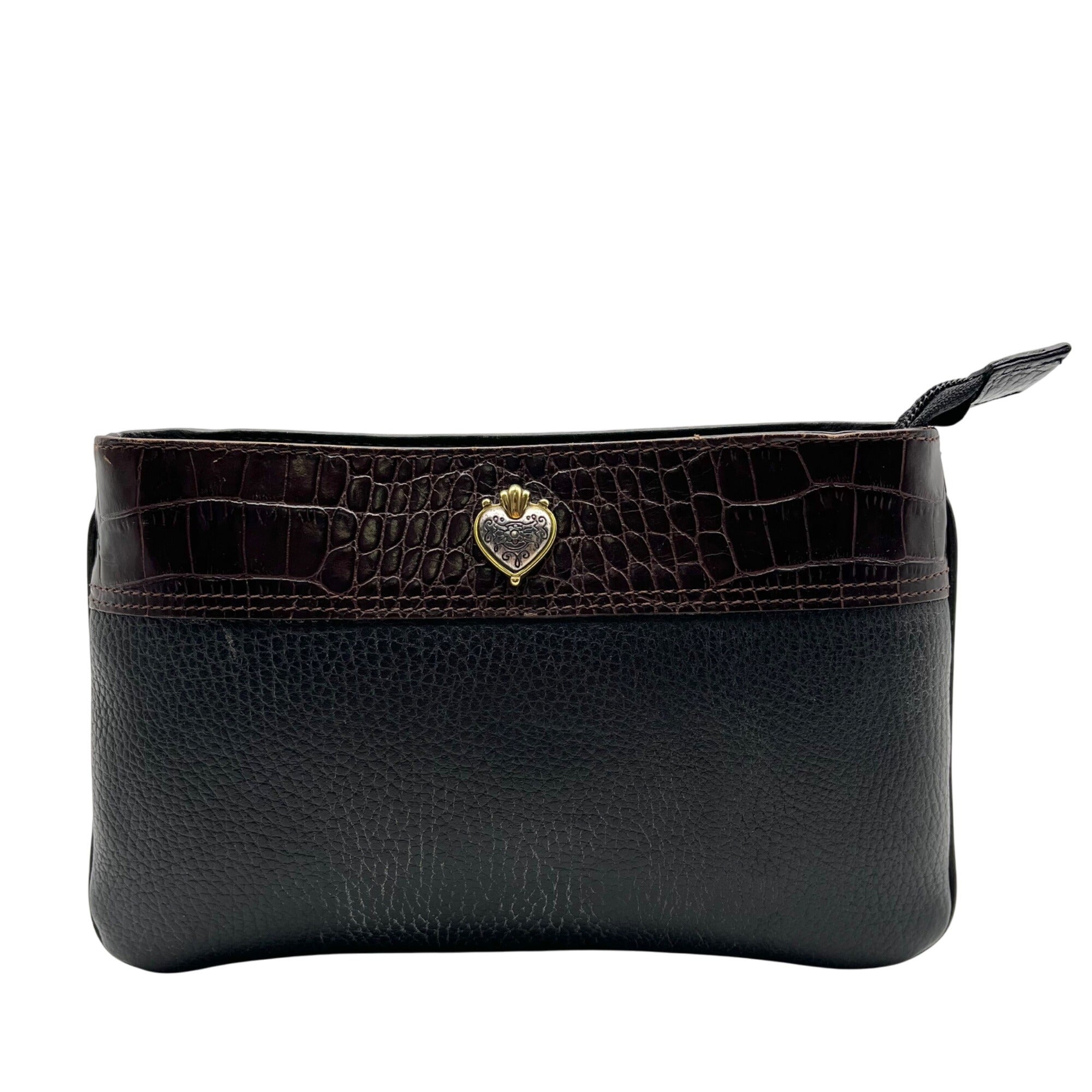 Brighton Two-Tone Brown &amp; Black Crossbody Bag