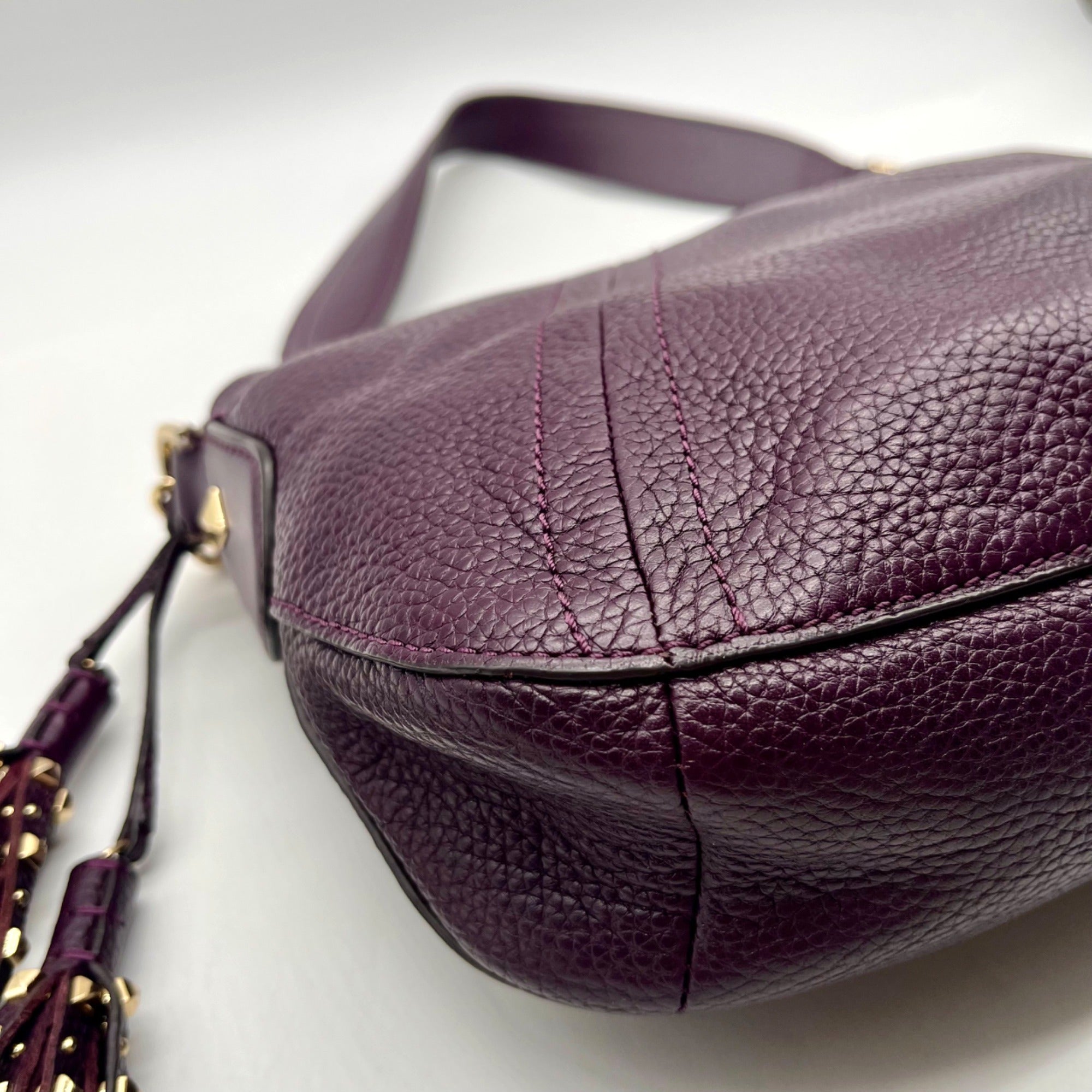 Michael Kors Aria Studded Leather Crossbody Bag