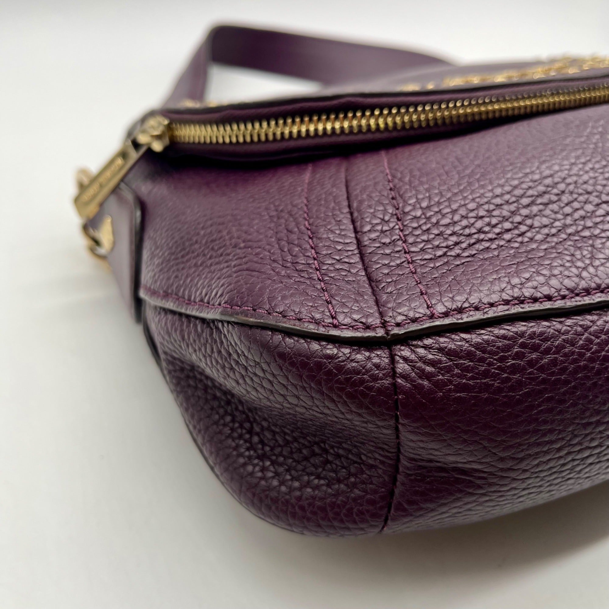 Michael Kors Aria Studded Leather Crossbody Bag